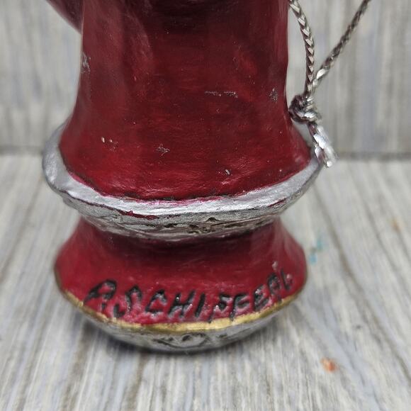 Pam Schifferl‎ Santa Claus W/ Bottle Brush Tree Midwest Cannon Falls 3" Ornament - Picture 5 of 8